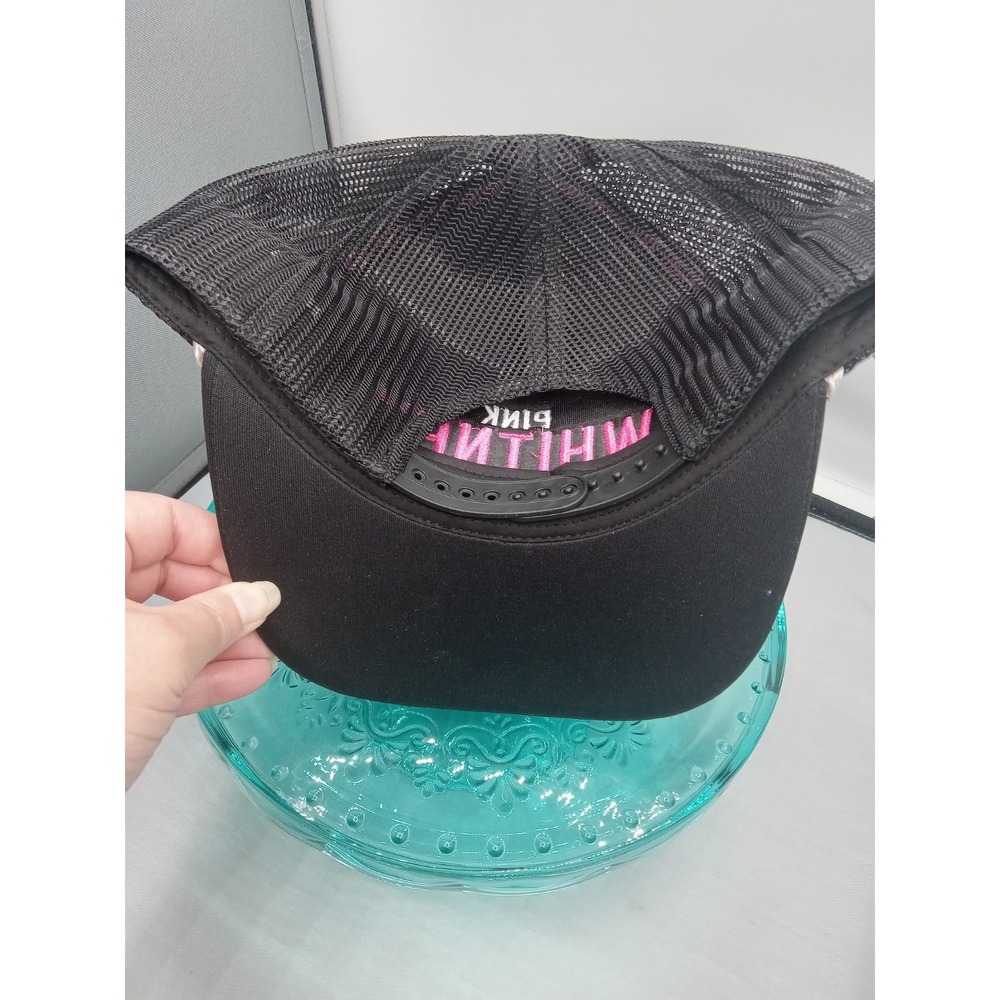 Pink Whitney Trucker Hat Unisex OSFM Black Excellent Barstool Sports Snapback - Picture 4 of 10